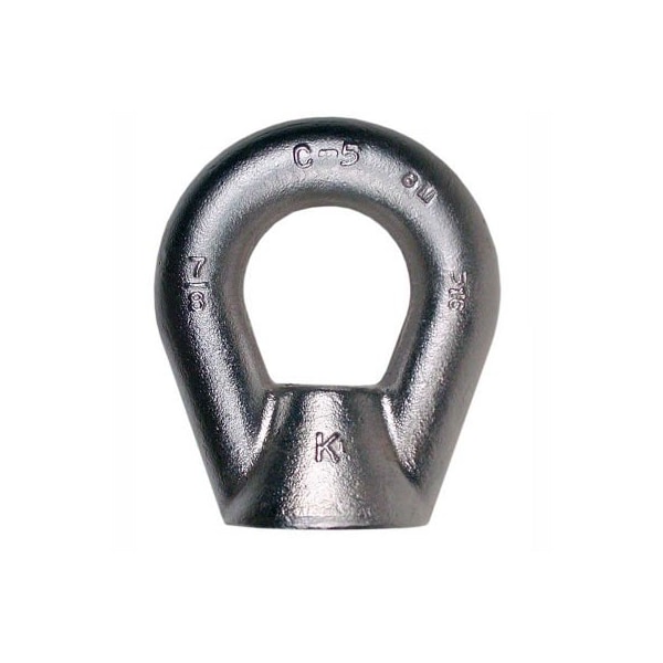 Oval Eye Nut, 7/8"-9 Thread Size, 1-11/32 in Thread Lg, 316 Stainless Steel